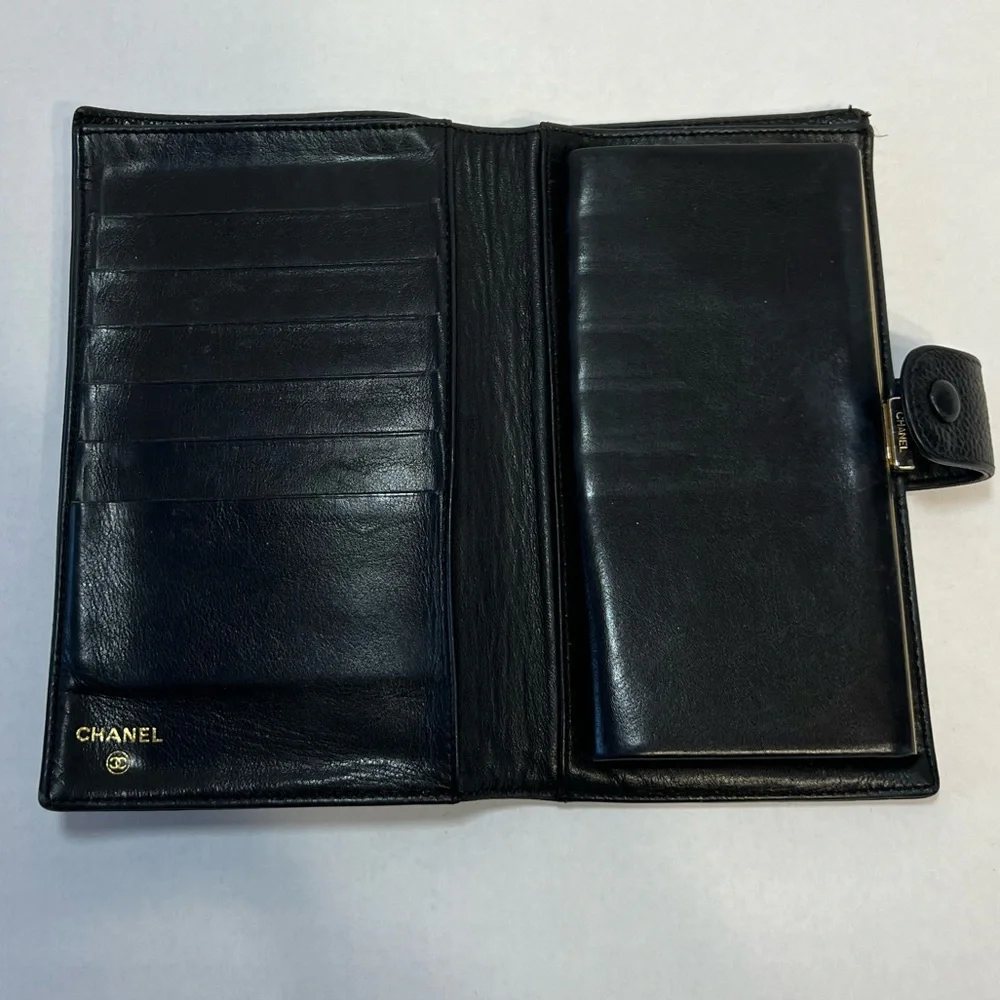 CHANEL‎ Caviar Timeless CC Wallet with COA card